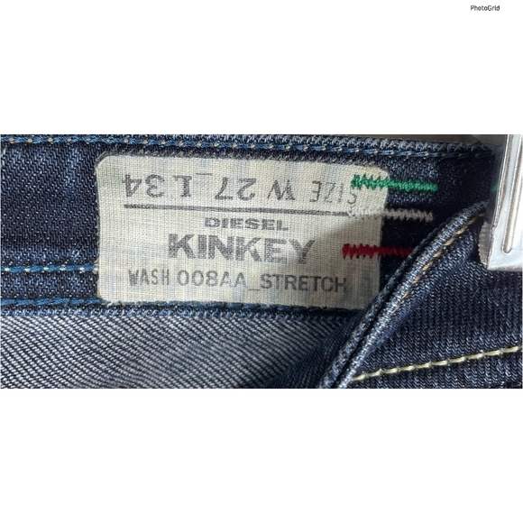 LIKE NEW DIESEL Kinkey Stretch Jeans Size 27 $225! - Picture 7 of 9